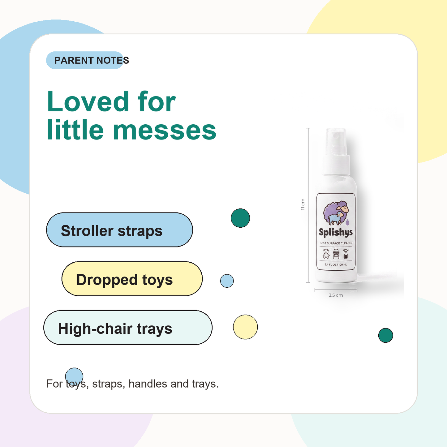 Splishys loved for little messes graphic
