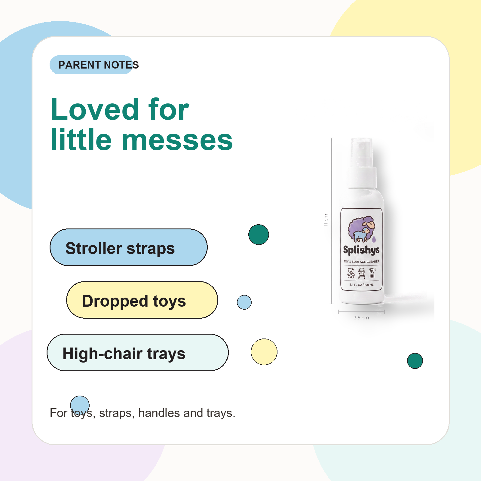 Splishys loved for little messes graphic