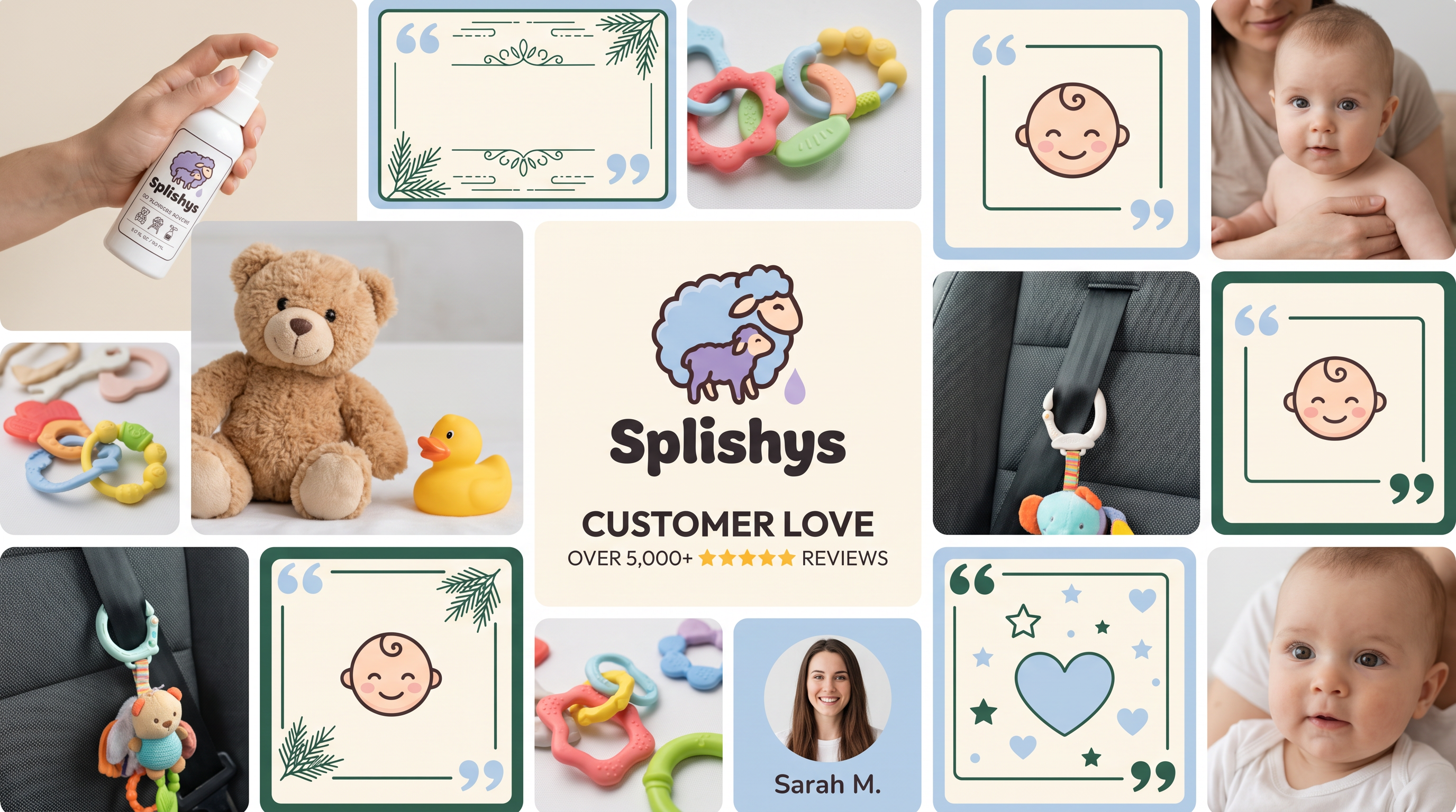 Splishys social proof collage